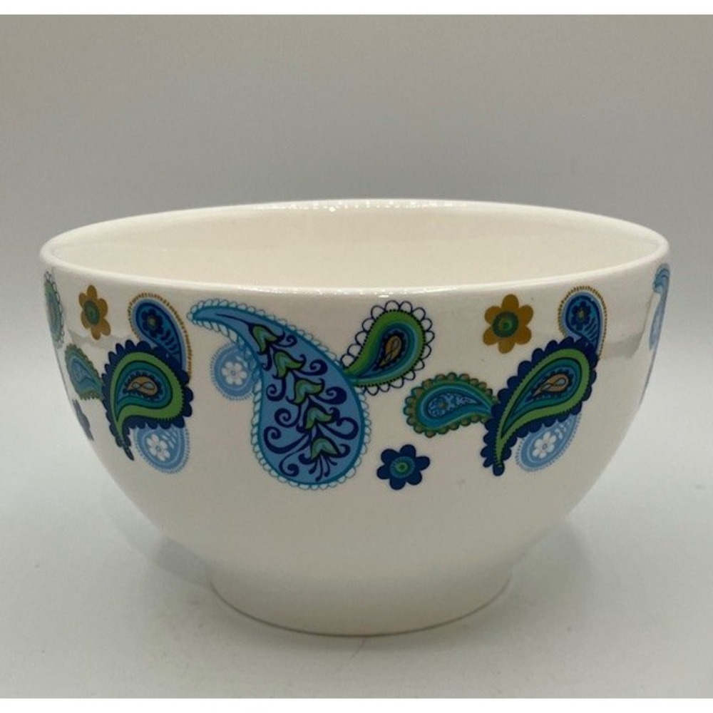 Set of Three Royal Norfolk Ceramic Serving/Cereal Bowls Paisley Pattern‎ 3.5"H